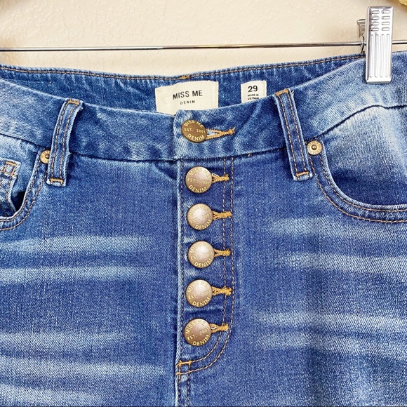 Miss Me • Button Front Basic Crop Boot Jeans - Picture 5 of 15